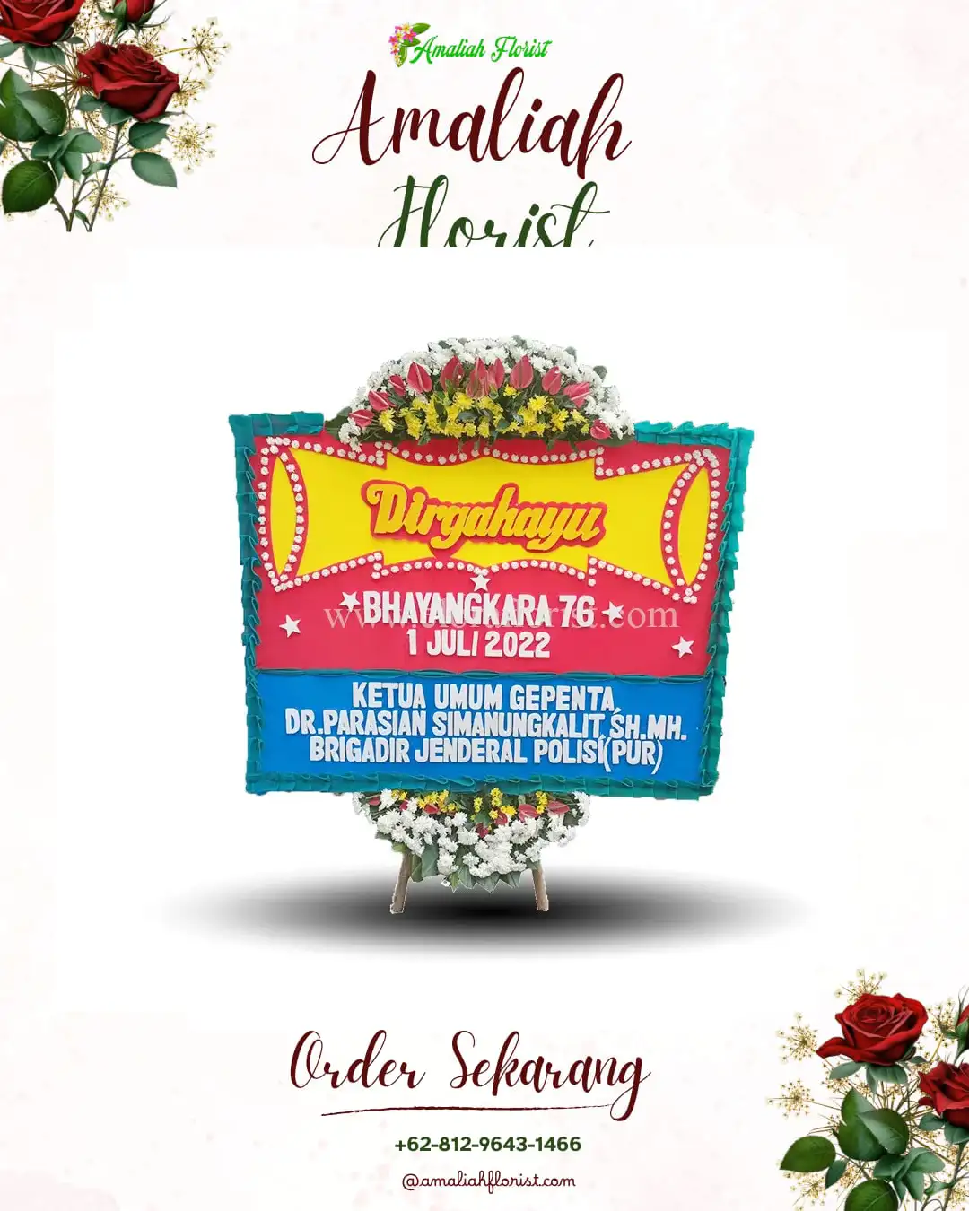 Papan Bunga HUT Ulang Tahun Sumbergandu